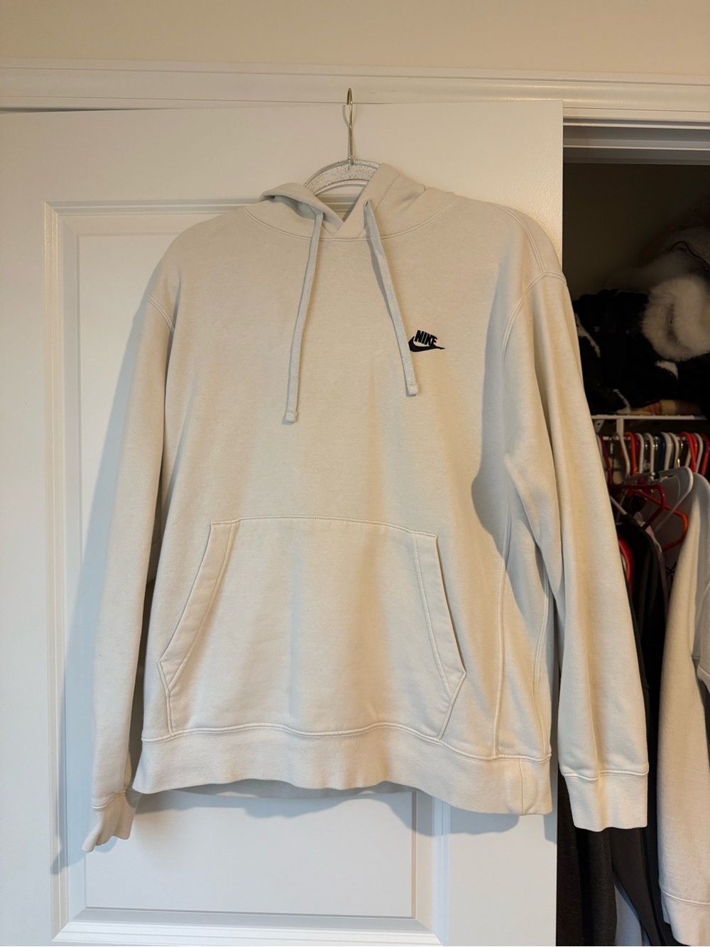 Nike Men's White Hoodie